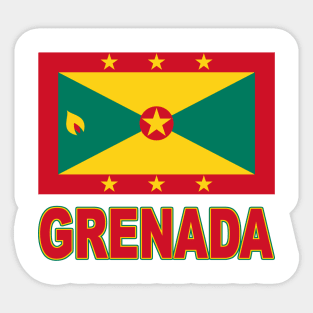 The Pride of Grenada - National Flag Design Sticker